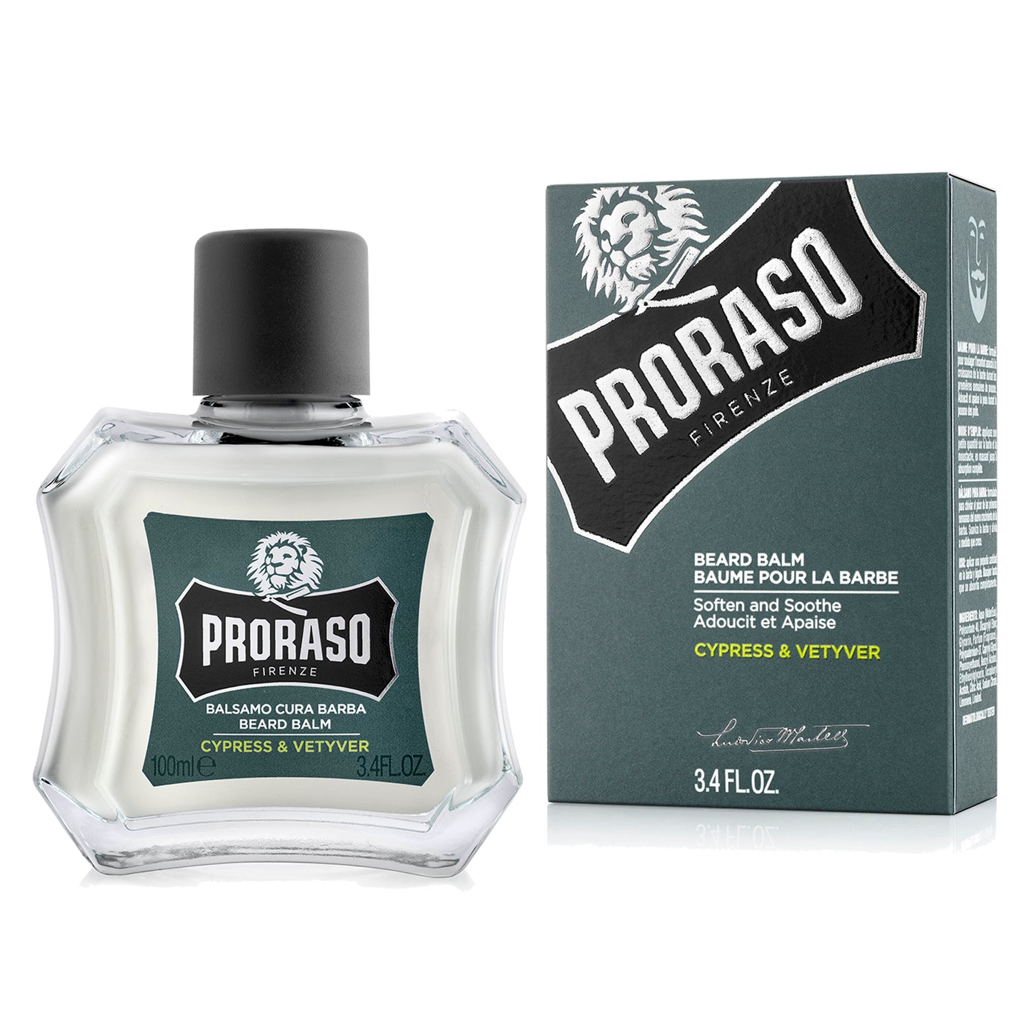 Proraso After Shave Balm Cypress & Vetyver Bottle - 100ml Energising Men's Grooming