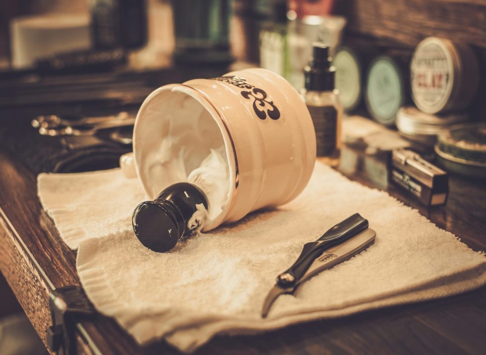 Shaving-accessories-in-barber-shop