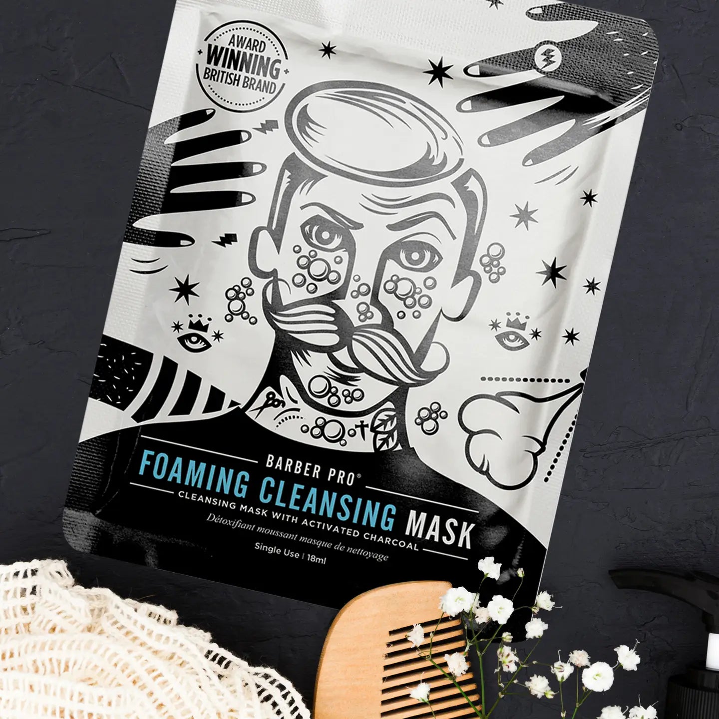 
                  
                    BARBER PRO Foaming Cleansing Mask background
                  
                